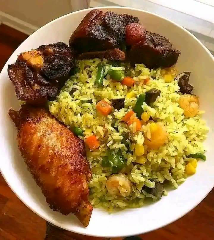 Fried Salad and Fried Meat