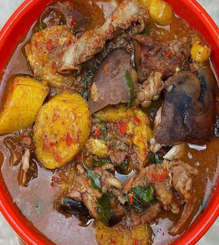 Goat Pepper with Cooked Plantain